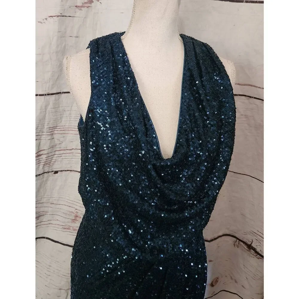 Eliza J Sequin Blouson Bodice Cocktail Dress Size‎ 10 NWT